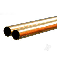 Brass Round Tube, 11/16 x 36in - .029in Wall