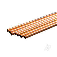 Copper Round Tube, 3/16 x 36in, .014in Wall (Bulk Pack of 7 Items)