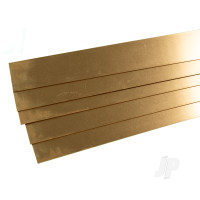Brass Strip, 1/64 (.016) x 1 x 36in (Bulk Pack of 5 Items)