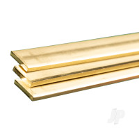 Brass Strip, 3/32 (.093) x 1 x 36in (Bulk Pack of 3 Items)