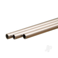 Aluminium Round Tube, 4 x 300mm, .45mm Wall (3 pcs)