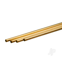 Brass Round Tube, 2 x 300mm, .45mm Wall (4 pcs)