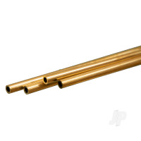 Brass Round Tube, 3 x 300mm, .45mm Wall (4 pcs)