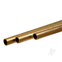 Brass Round Tube, 5 x 300mm, .45mm Wall (3 pcs)