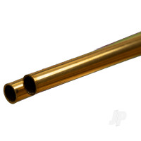 Brass Round Tube, 6 x 300mm, .45mm Wall (2 pcs)
