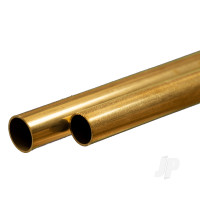 Brass Round Tube, 8 x 300mm, .45mm Wall (2 pcs)