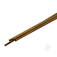 Brass Round Tube, 1 x 300mm, .225mm Wall (4 pcs)