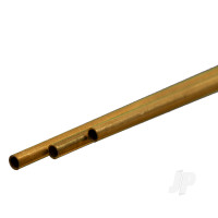 Brass Round Tube, 3.5 x 300mm, .225mm Wall (3 pcs)