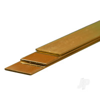 Brass Strip, 1 x 18 x 300mm (3 pcs)