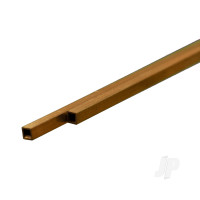 Brass Square Tube, 3 x 300mm, .45mm Wall (2 pcs)