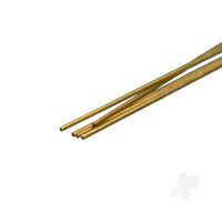 Brass Round Rod, 0.5 x 300mm (5 pcs)