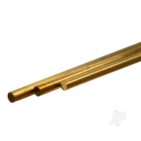 Brass Round Rod, 3.5 x 300mm (3 pcs)