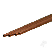 Copper Round Tube, 2 x 300mm - .36mm Wall (4 pcs)