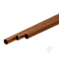Copper Round Tube, 4 x 300mm - .36mm Wall (3 pcs)