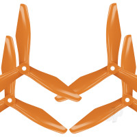 5x4.5 RS 3-Blade FPV Propeller Set Orange (4 pcs)
