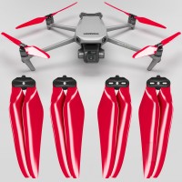 9.4x5.3 Mavic 3 Stealth Folding Propeller Set Red (4 pcs)