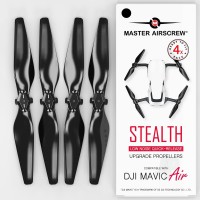 5.3x3.3 DJI Mavic Air STEALTH Upgrade Propeller Set, Black (4 pcs)