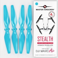 5.3x3.3 DJI Mavic Air STEALTH Upgrade Propeller Set, Blue (4 pcs)