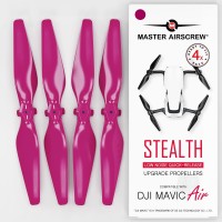 5.3x3.3 DJI Mavic Air STEALTH Upgrade Propeller Set, Magenta (4 pcs)