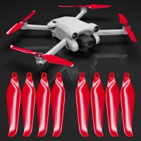 DJI Mini 3 Pro/4 Pro STEALTH Upgrade Propellers - Red (4 pcs)