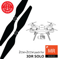 10x4.5 MR SL Propeller C Set Red, Built in Nut for 3DR SOLO (4 pcs)