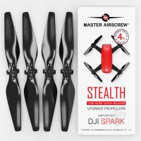 4.7x2.9 DJI Spark STEALTH Upgrade Propeller Set, Black (4 pcs)