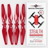 4.7x2.9 DJI Spark STEALTH Upgrade Propeller Set, Red (4 pcs)