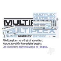 Sticker Set MULTIPLEX-Logo Black/White/Silver 1