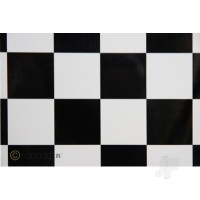 2m ORACOVER Fun-5 Large Chequered, White + Black (60cm width)