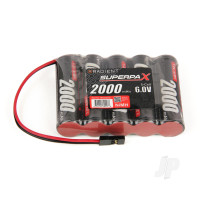 NiMH 6.0V 2000mAh AA SBS-Flat, Rx-JR