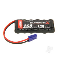 NiMH 7.2V 260mAh 1-2AAA Flat, EC2