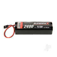 NiMH 9.6V 2400mAh AA Square, Tx, JR