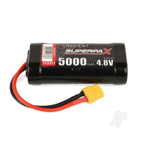 NiMH 4.8V 5000mAh SC Flat, XT60