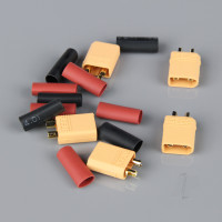 XT30 Male including Heat Shrink (ESC End) (5 pcs)