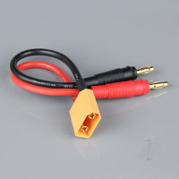 Charge Lead, 4mm Bullet to XT90 Male, 12AWG, 150mm (ESC End)