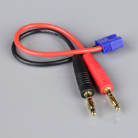 Charge Lead, 4mm Bullet to EC3 Male, 14AWG, 150mm (ESC End)