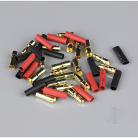 3.5mm Gold Connector Pairs including Heat Shrink (10 pcs)