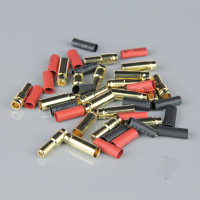 5.0mm Gold Connector Pairs including Heat Shrink (10 pcs)