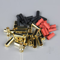 5.5mm Gold Connector Pairs including Heat Shrink (10 pcs)