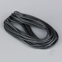 Silicone Wire, 10AWG, 25ft / 7.5m Black (on a roll)