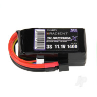 LiPo 3S 1400mAh 11.1V 50C Deans (HCT)