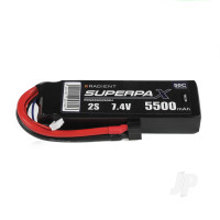 LiPo 2S 5500mAh 7.4V 50C Deans (HCT)