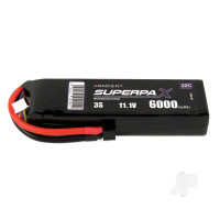 LiPo 3S 6000mAh 11.1V 30C Deans (HCT)