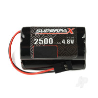NiMH 4.8V 2500mAh AA Square, Rx-JR