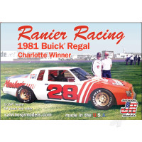 1:24 Rainer Racing 1981 Buick Charlotte Winner Driven by Bobby Allison