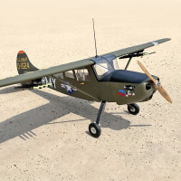 L-19A Bird Dog, Old Dog (30-40cc / 9s-10s) 2.50m / 99in