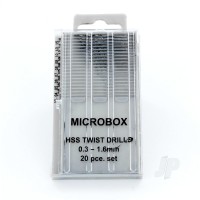 Microbox Drill Set, 0.3-1.6mm (20 pcs) (PDR4001)