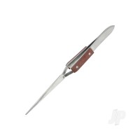 Reverse Action Tweezers Straight Tip/Fibre Grip (160mm) (PTW1127)