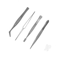 4-Piece Stainless Steel Tweezers Set (PTW5000)