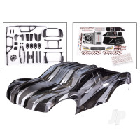 Body, Maxx Slash, ProGraphix (graphics are printed, requires paint & final colour application)/ decal sheet (includes body support, body plastics, latches, & hardware for clipless mounting)
